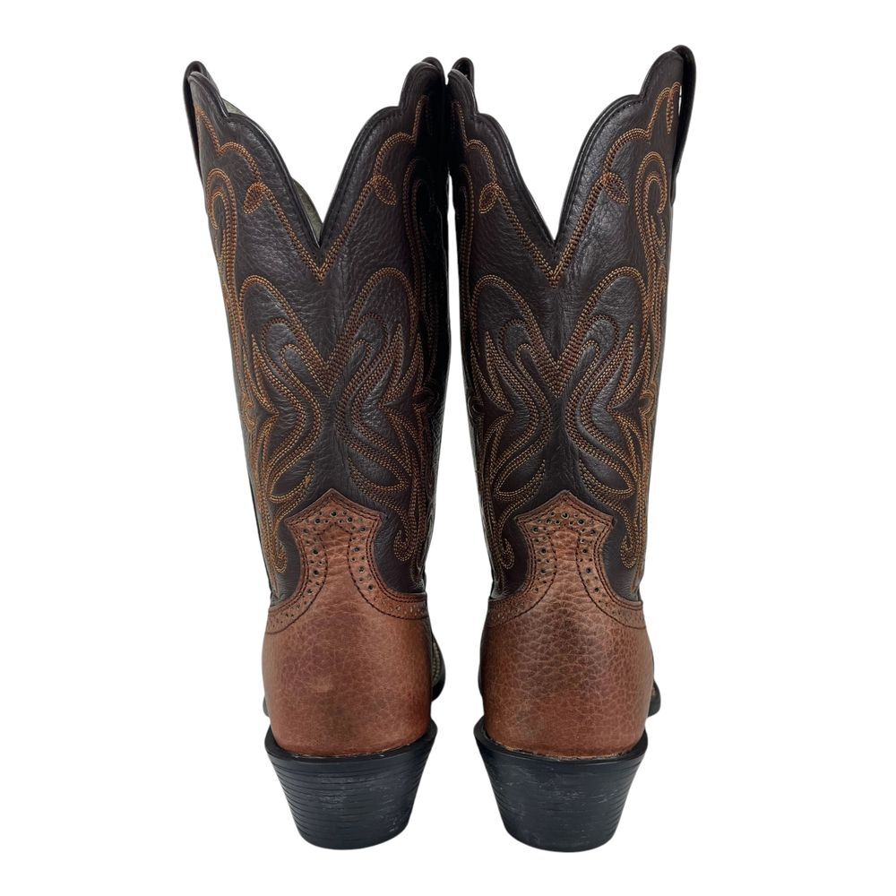 Ariat Women 7B Two Tone Leather Square Toe Western Rodeo Pull On Boots - Picture 6 of 12